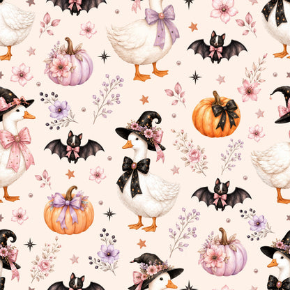 Coquette Halloween Goose Fabric - Shop now at American Fabric Prints
