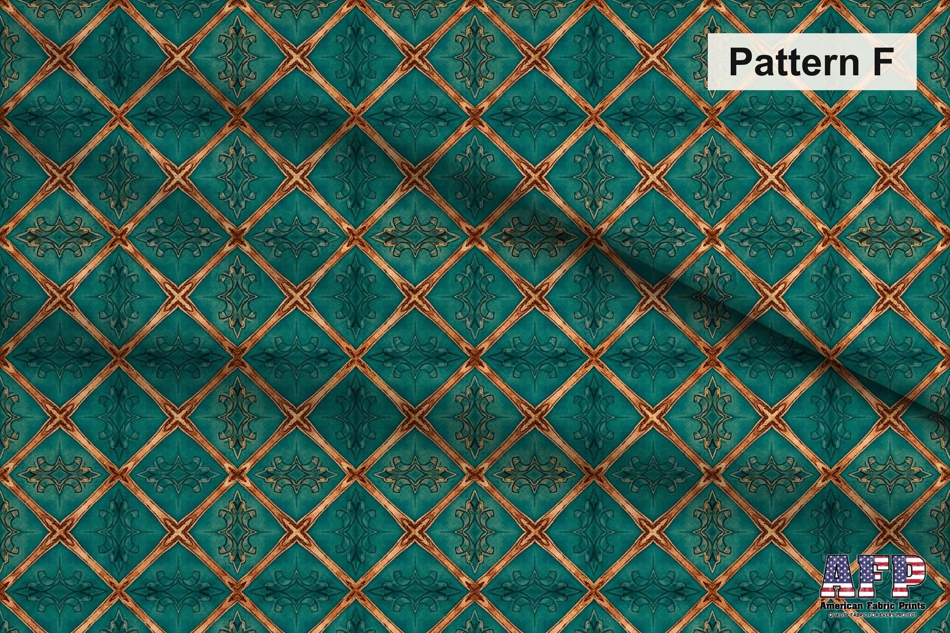 Arabesque Teals 5 Fabric Bundle Set - Shop now at American Fabric Prints