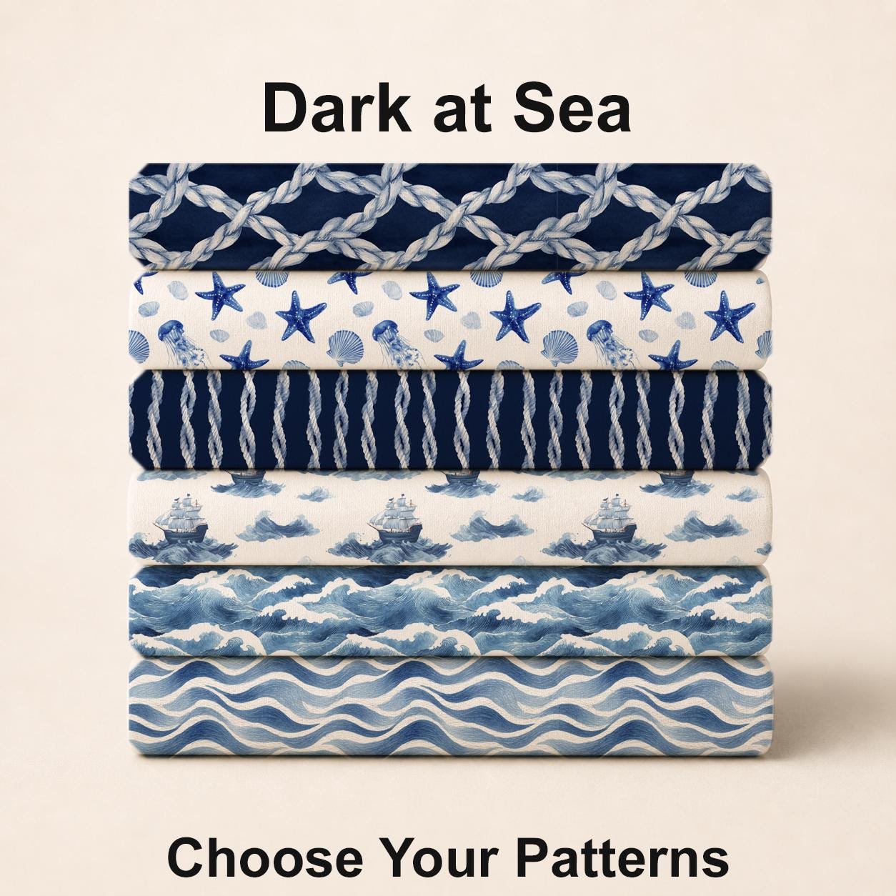 Dark at Sea Fabric Bundle Set - Shop now at American Fabric Prints