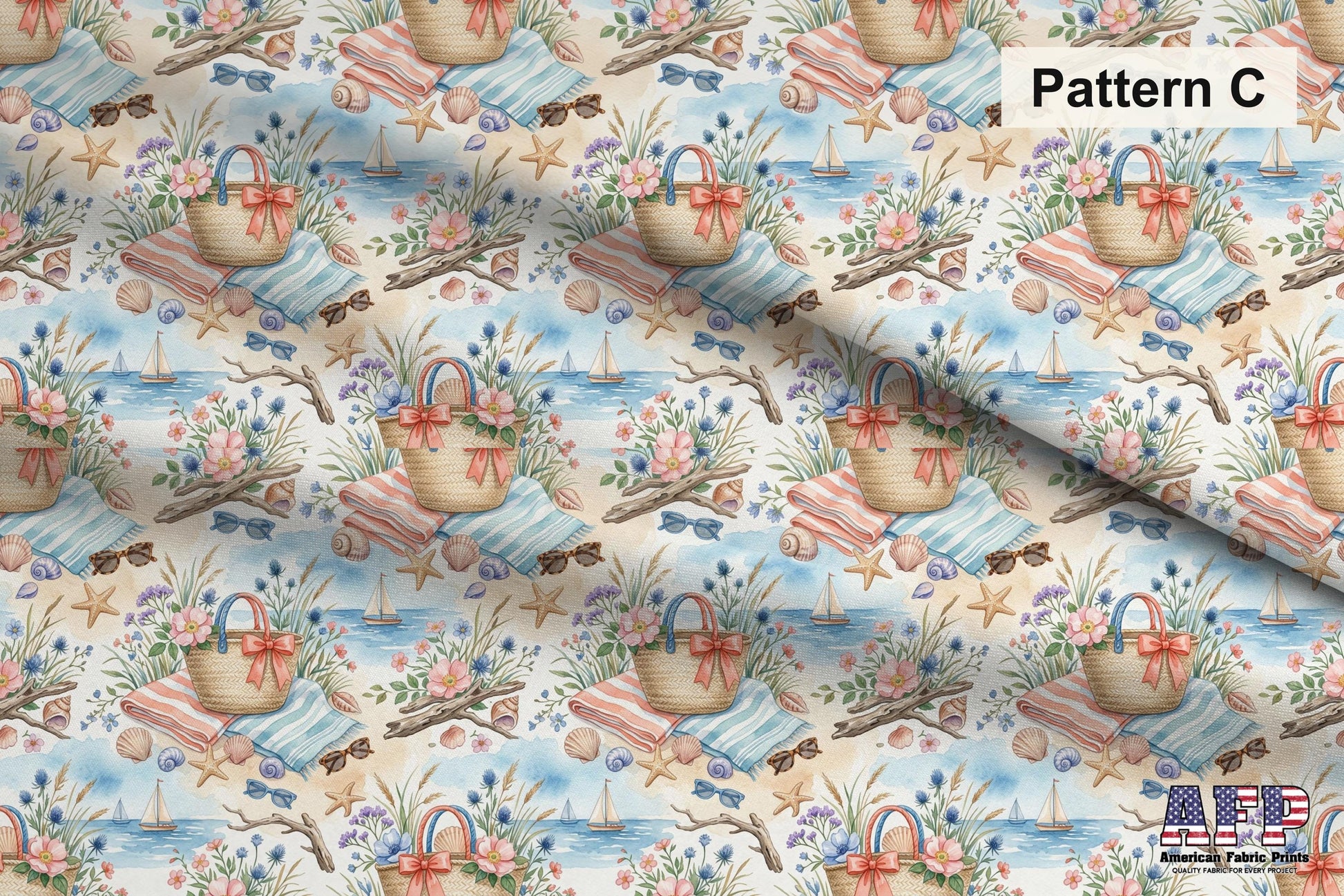 Around the Sea 2 Fabric Bundle Set - Shop now at American Fabric Prints
