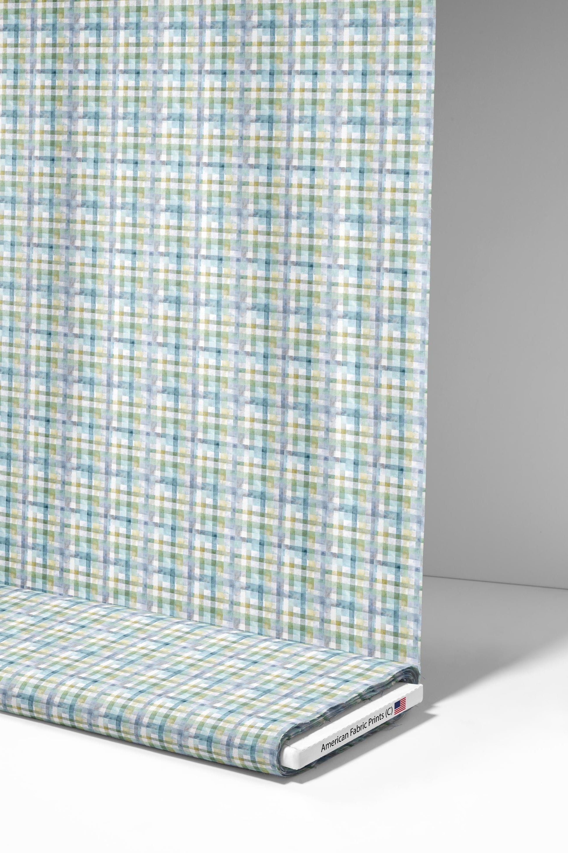 Watercolor Plaid Fabric - Shop now at American Fabric Prints