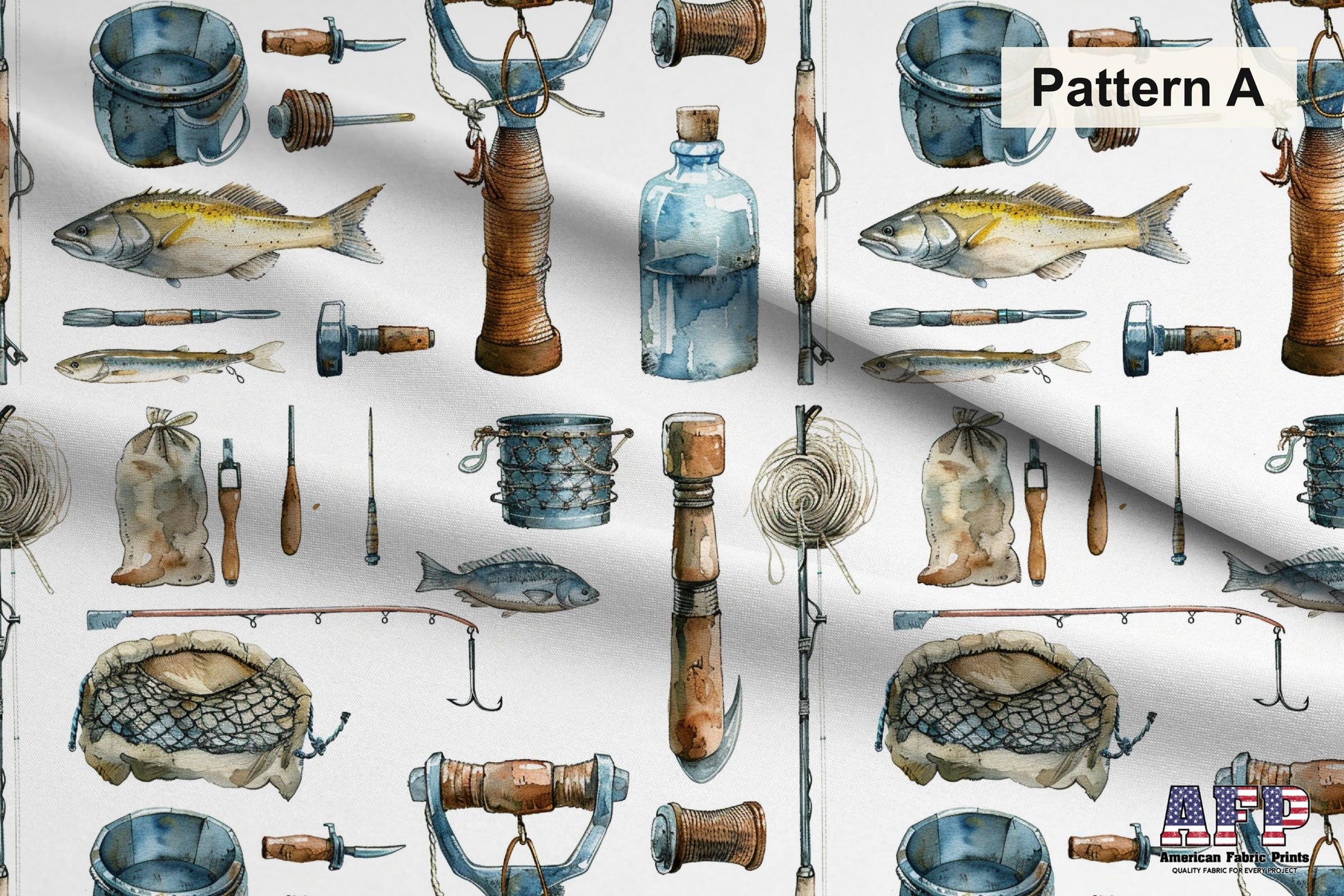 Fishing Fabric Bundle Set - Shop now at American Fabric Prints