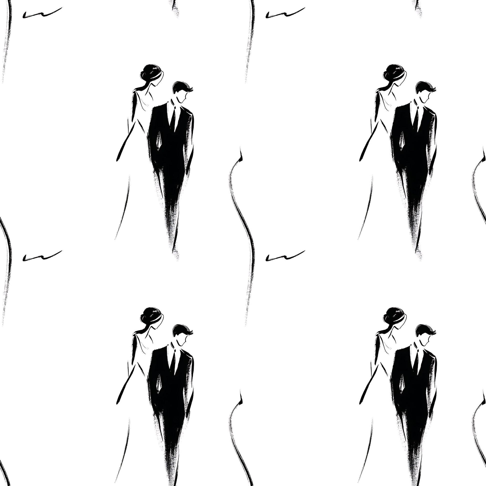 Ink Wedding Fabric - Shop now at American Fabric Prints