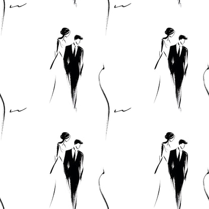 Ink Wedding Fabric - Shop now at American Fabric Prints