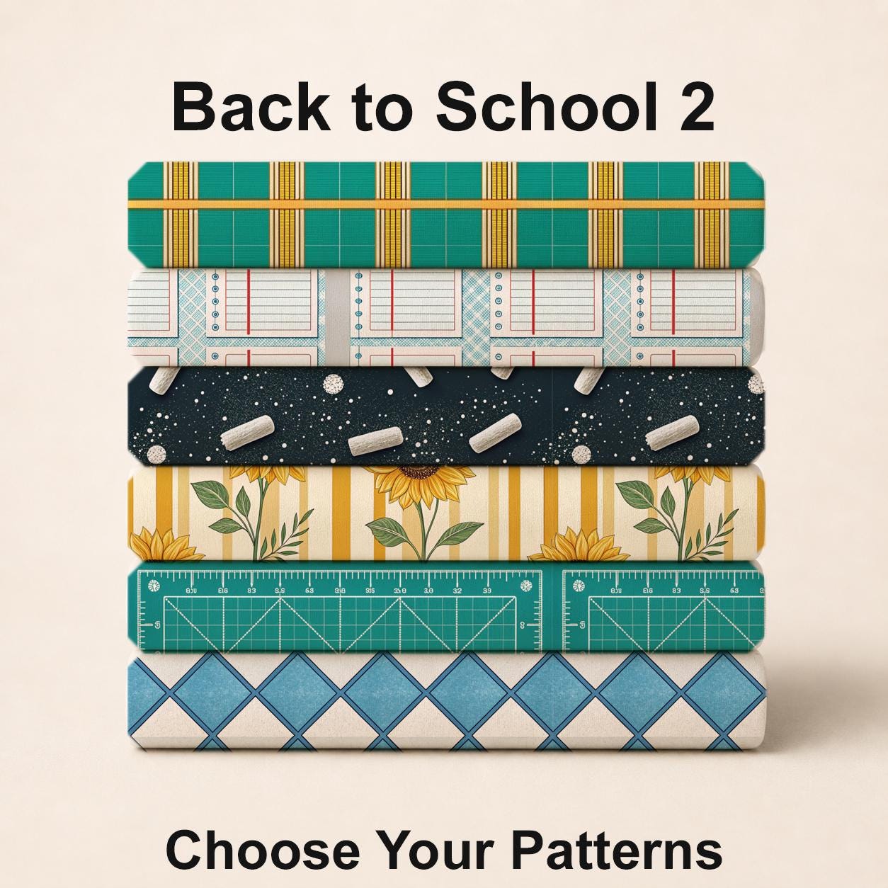 Back to School 2 Fabric Bundle Set - Shop now at American Fabric Prints