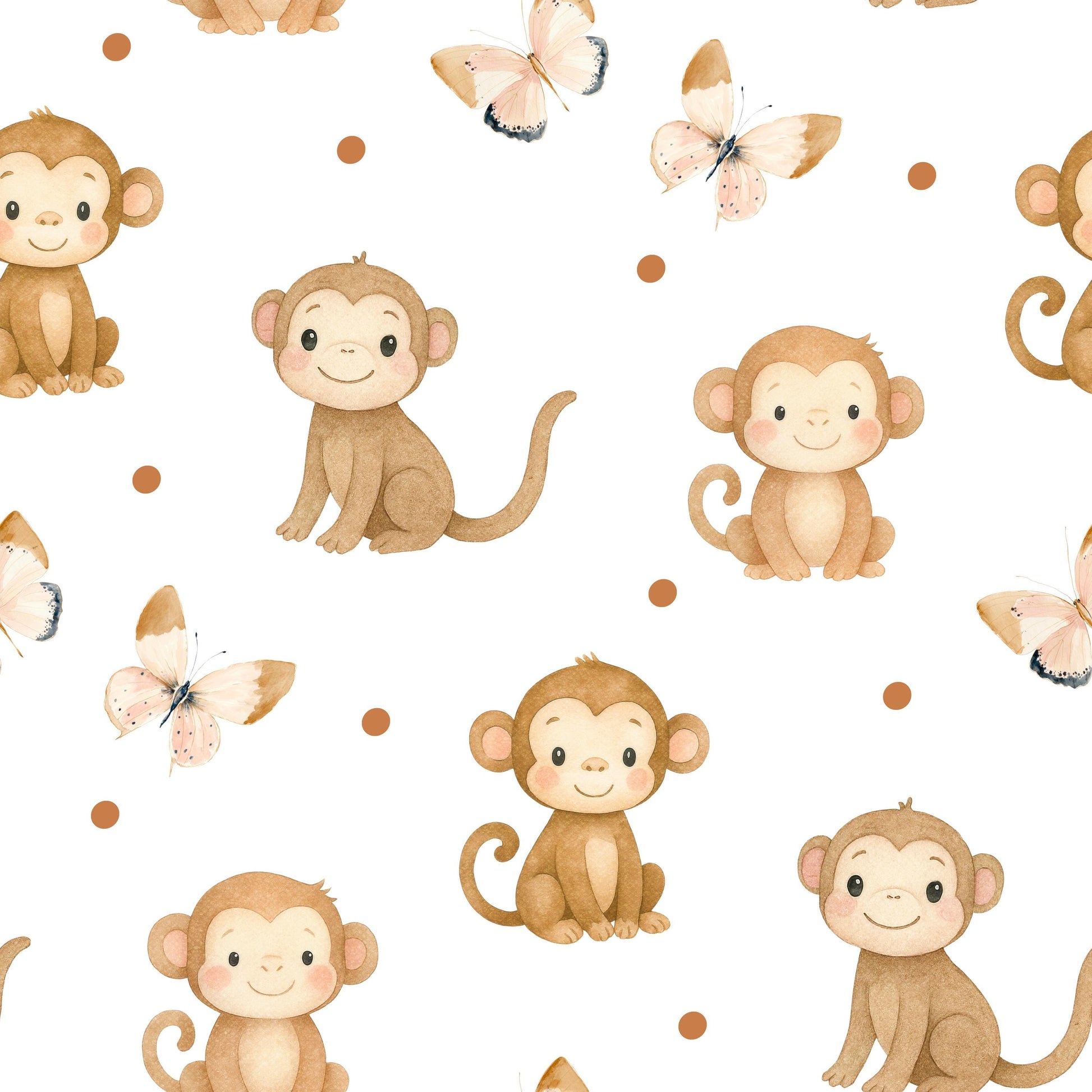 Monkey Friends Fabric - Shop now at American Fabric Prints