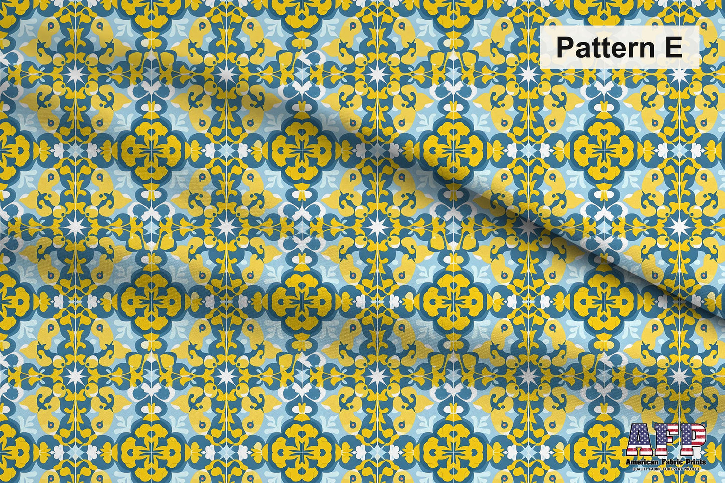 Floral Tile Fabric Bundle Set - Shop now at American Fabric Prints