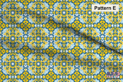 Floral Tile Fabric Bundle Set - Shop now at American Fabric Prints