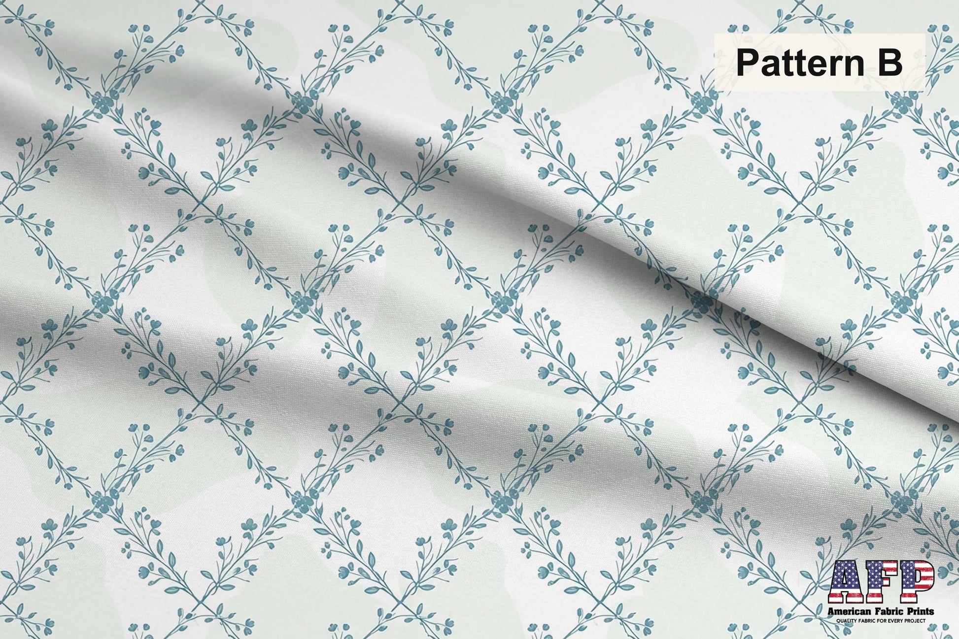 Blue Floral 1 Fabric Bundle Set - Shop now at American Fabric Prints