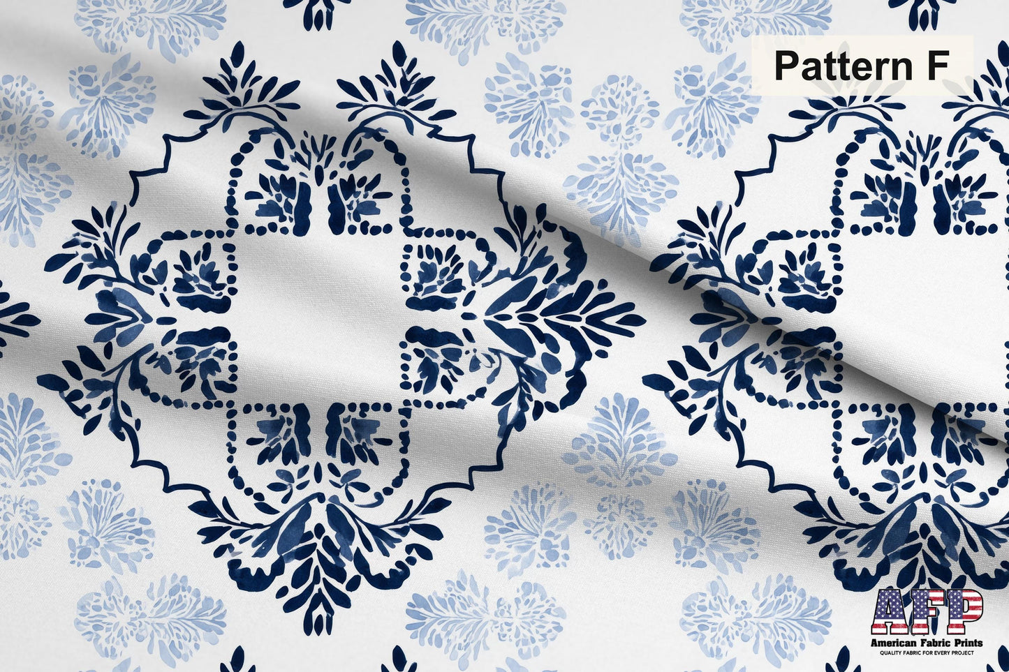 Watercolor Damask 1 Fabric Bundle Set - Shop now at American Fabric Prints