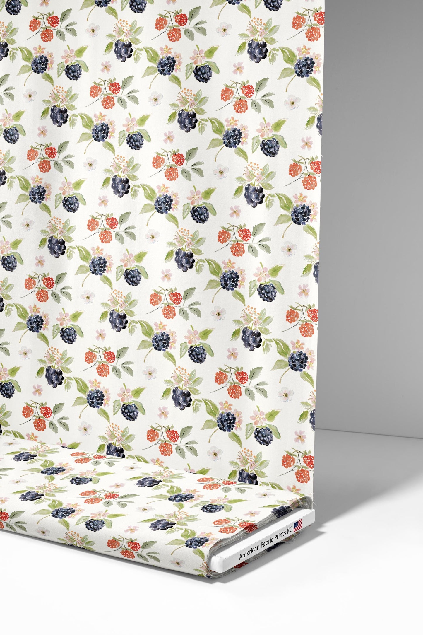 Blackberry and Raspberry Fabric - Shop now at American Fabric Prints