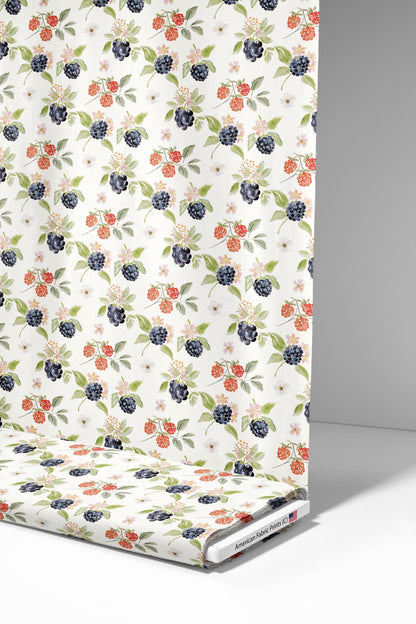 Blackberry and Raspberry Fabric - Shop now at American Fabric Prints