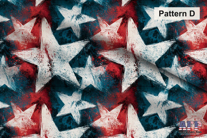 USA Grunge Fabric Bundle Set - Shop now at American Fabric Prints