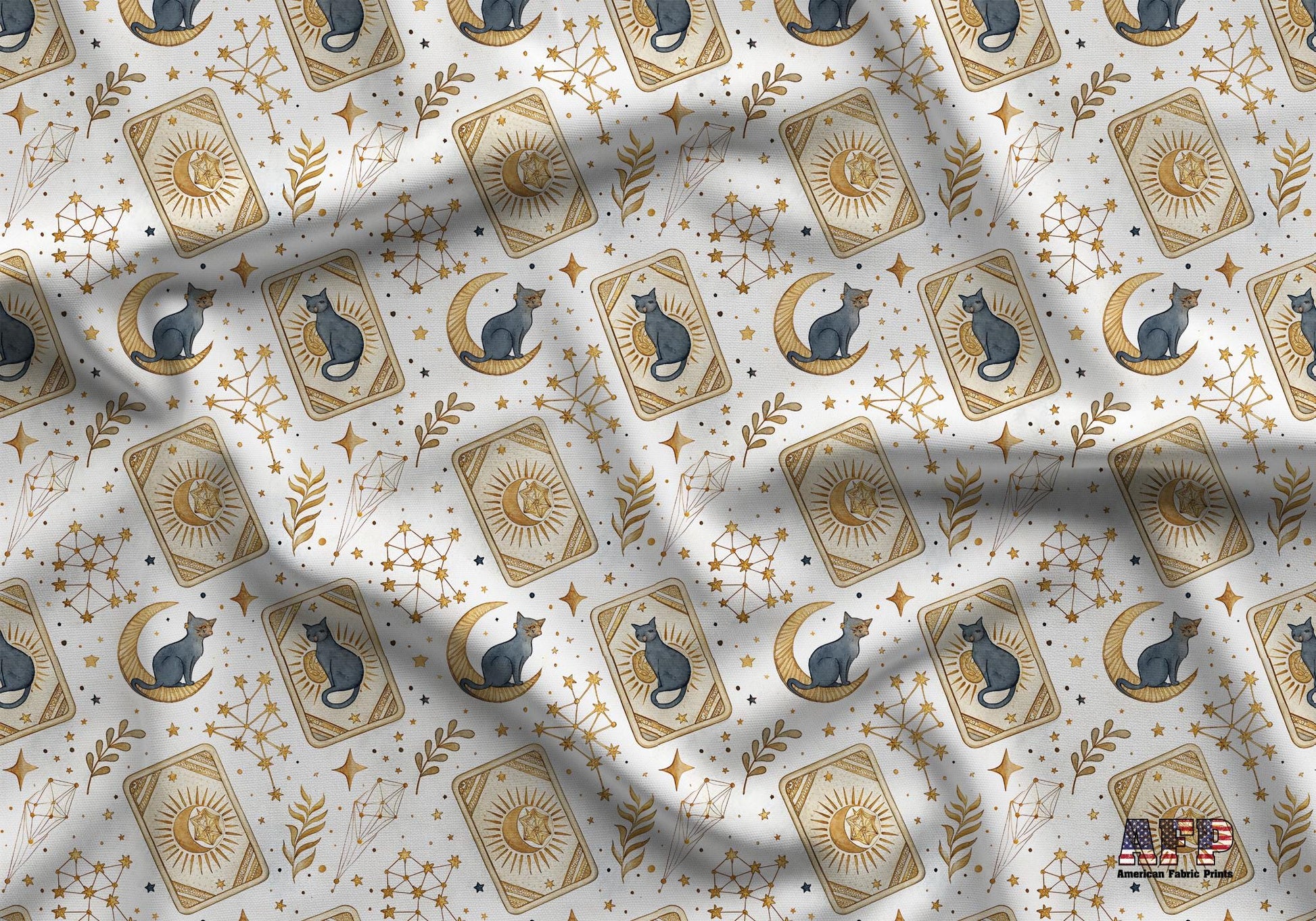 Mythical Cats Fabric - Shop now at American Fabric Prints