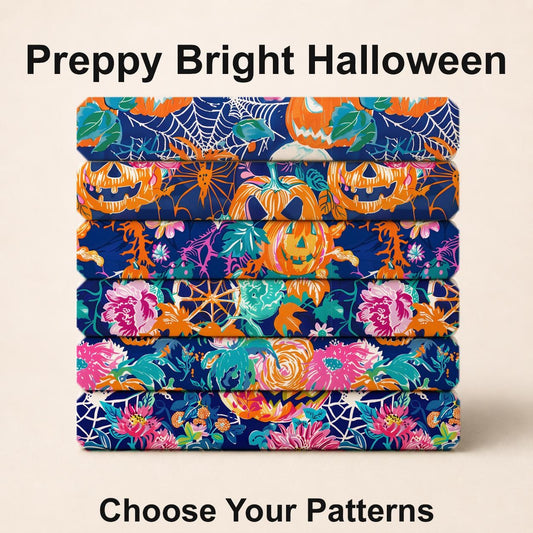 Preppy Bright Halloween Fabric Bundle Set - Shop now at American Fabric Prints