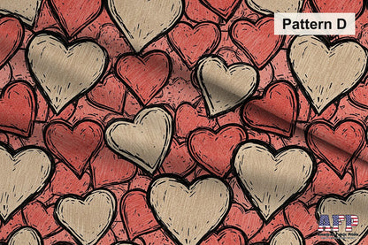 Black + Red Hearts Fabric Bundle Set - Shop now at American Fabric Prints