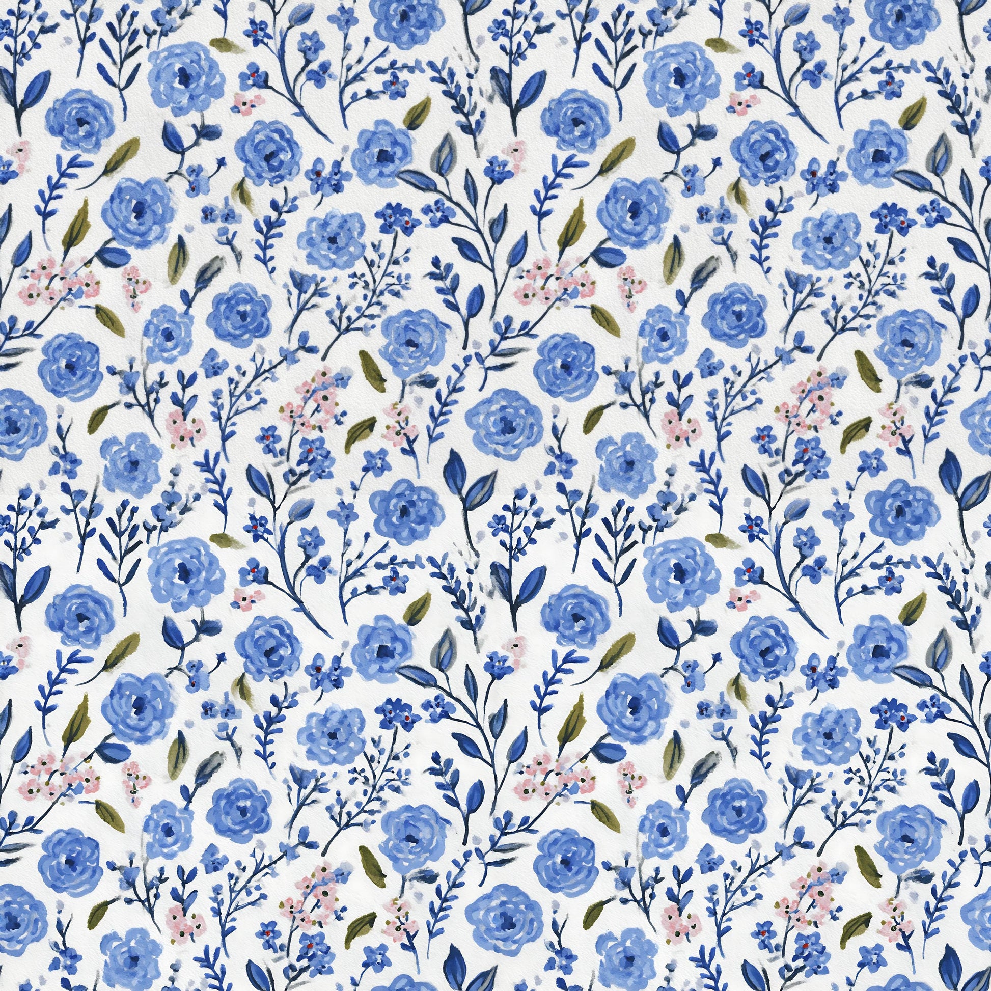 Blue and Pink Grandmacore Fabric - Shop now at American Fabric Prints