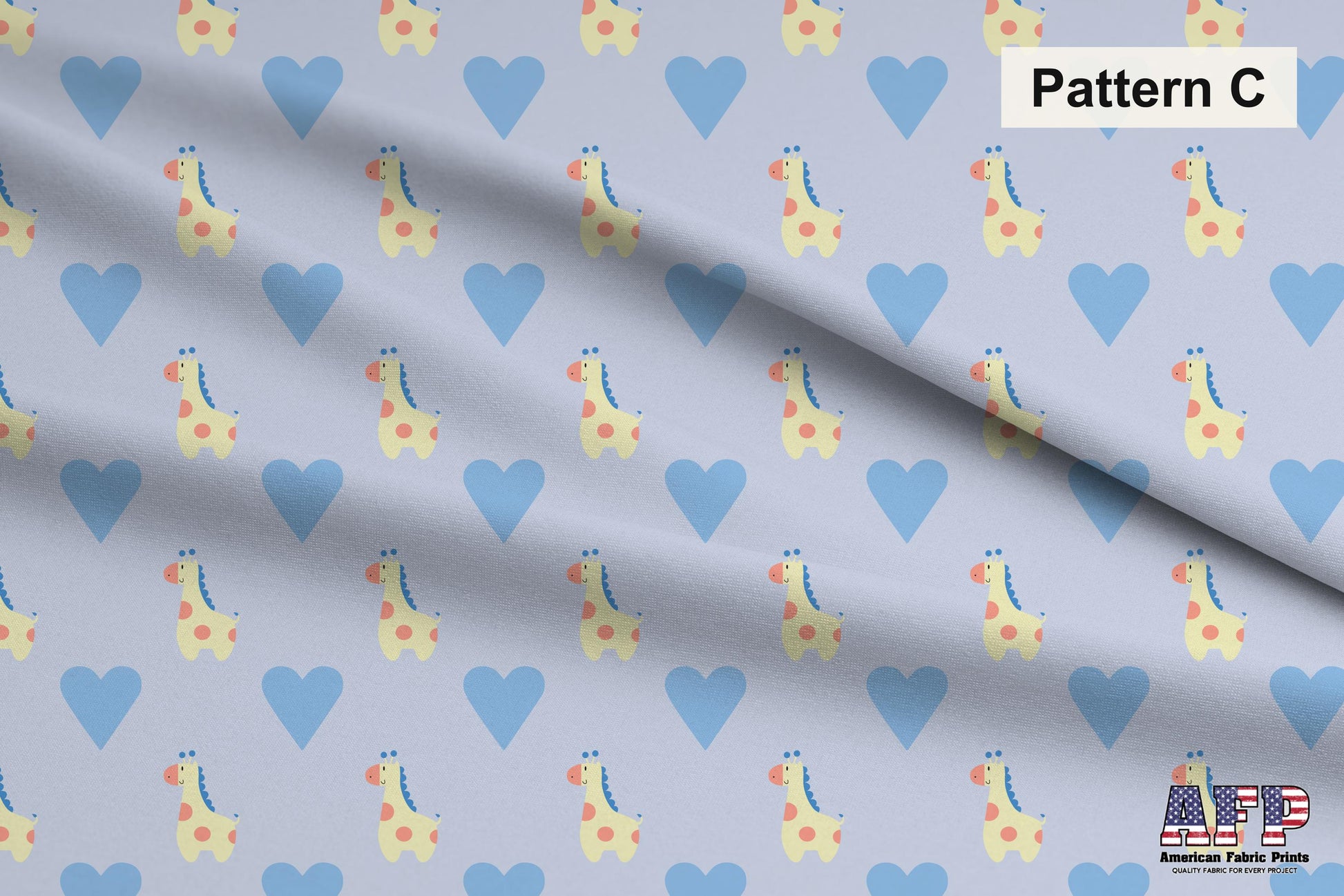 Giraffe Love Fabric Set. Choose Your Patterns. Pattern C Shown. Shop now at American Fabric Prints.