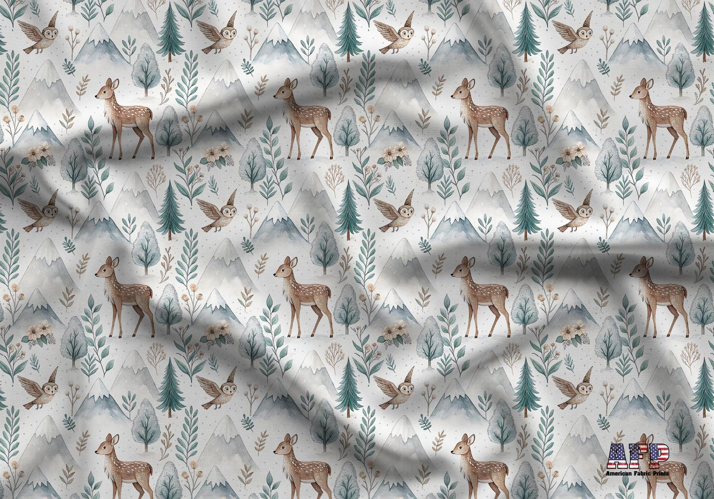 Cool Forest Fabric - Shop now at American Fabric Prints