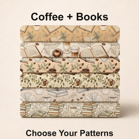 Coffee + Books Fabric Bundle Set - Shop now at American Fabric Prints