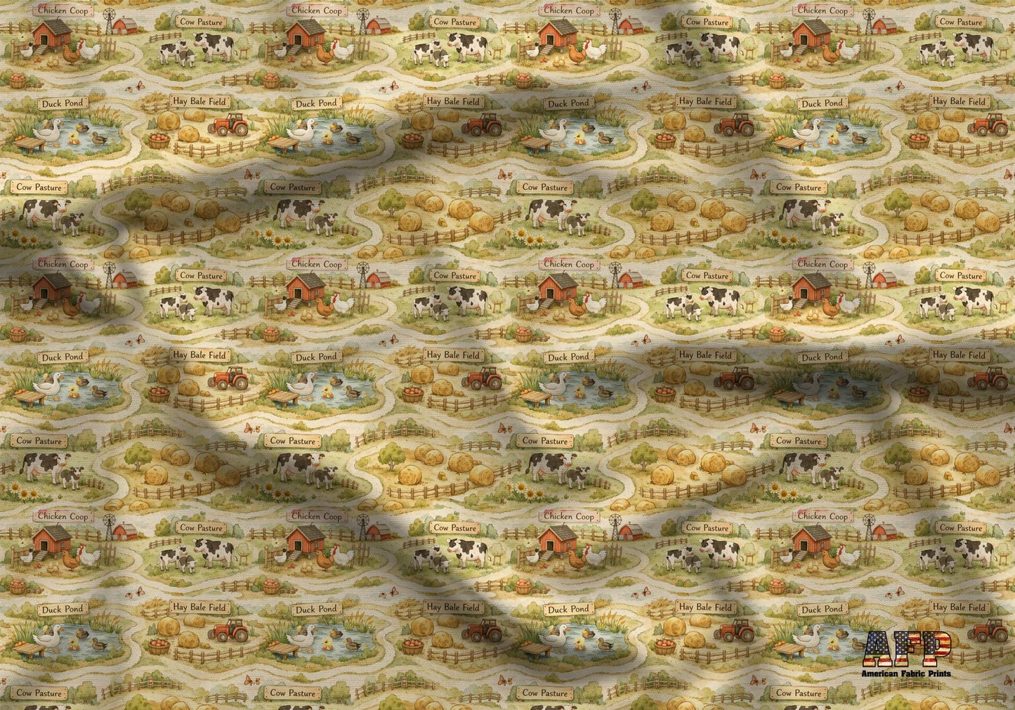 Storybook Farm Fabric - Shop now at American Fabric Prints