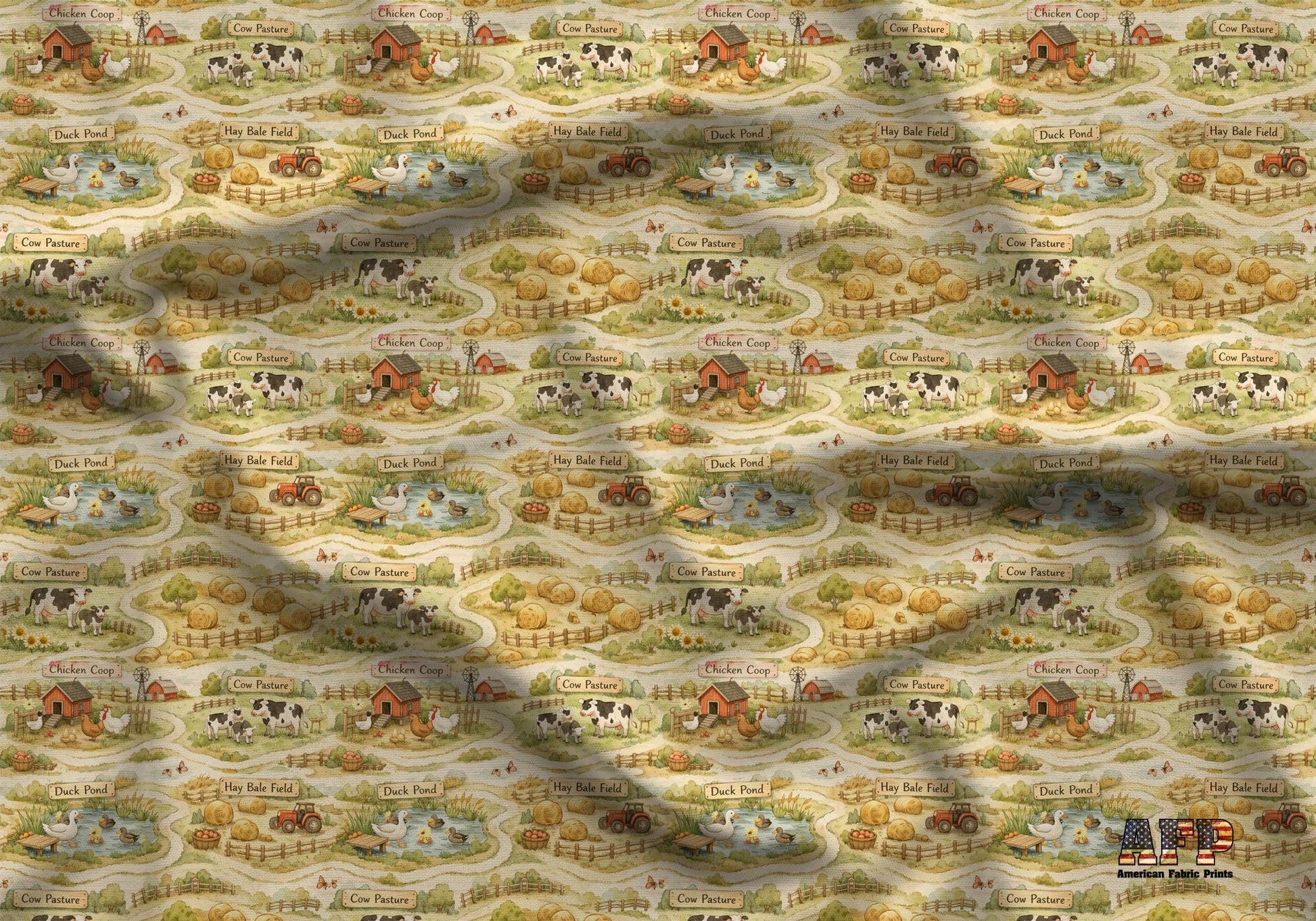 Storybook Farm Fabric - Shop now at American Fabric Prints