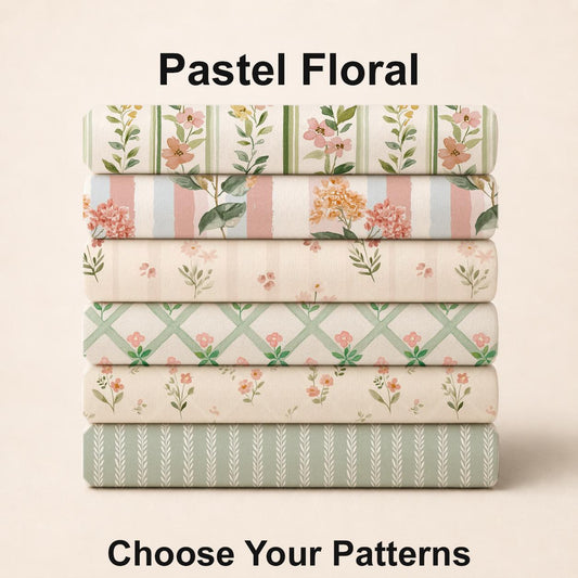 Pastel Floral Fabric Collection. Shop now at American Fabric Prints.