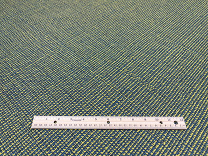 Yellow and Blue Woven Fabric, Woven Fabric, Premium Upholstery Fabric, Fabric for Upholstery, Crypton Coated Performance