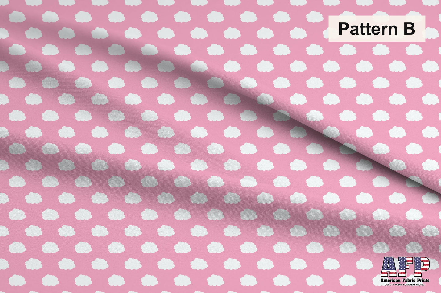 Baby Pink 2 Fabric Collection. Choose Your Patterns or select them all for a coodinated set. Pattern B Shown. Shop now at American Fabric Prints.