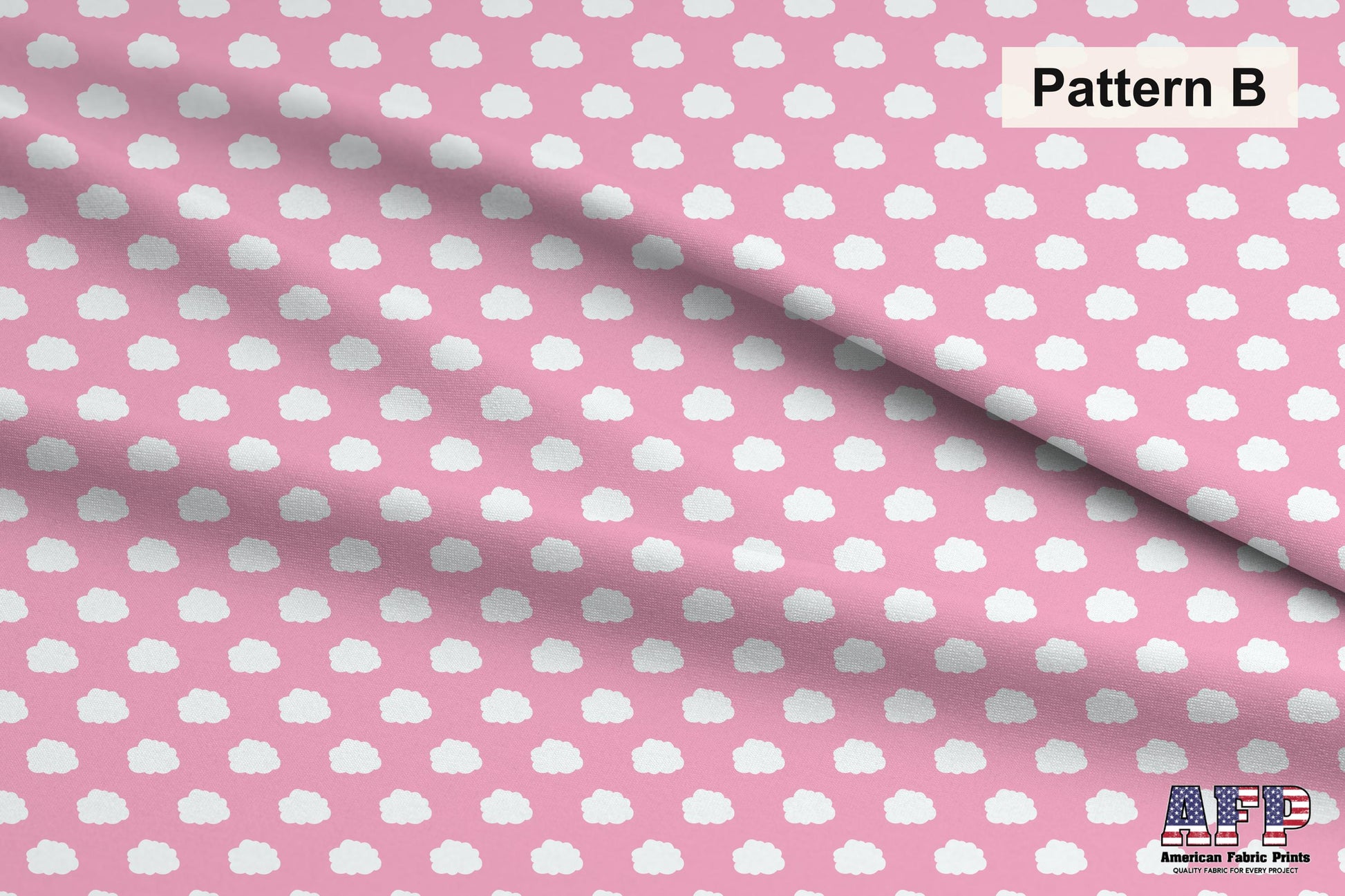 Baby Pink 2 Fabric Collection. Choose Your Patterns or select them all for a coodinated set. Pattern B Shown. Shop now at American Fabric Prints.