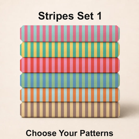 Stripes Set 1 Fabric Set. Choose Your Patterns. Shop now at American Fabric Prints.