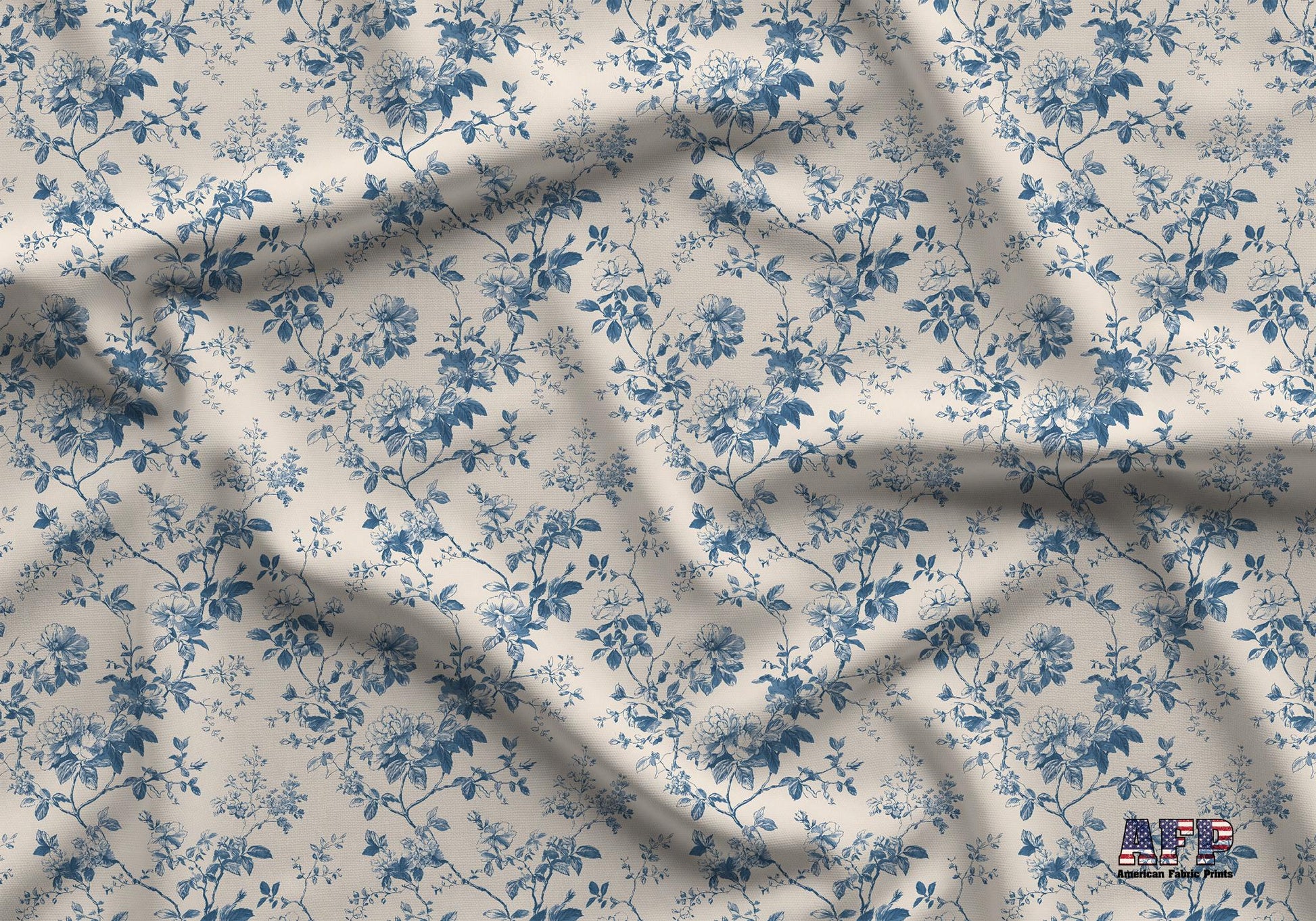 Grandmillenial Toile Fabric - Shop now at American Fabric Prints