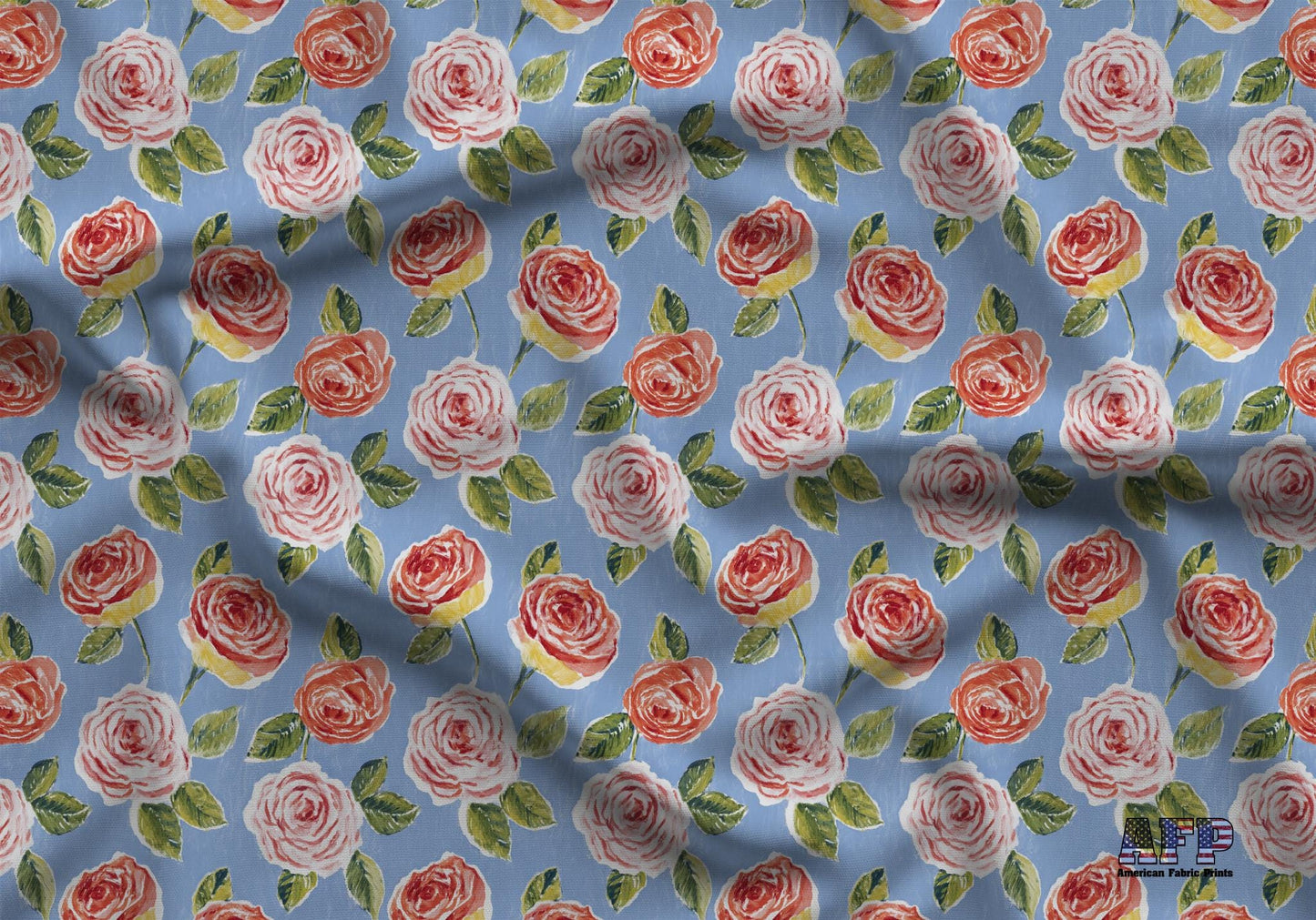 Red and Blue Grandmacore Fabric - Shop now at American Fabric Prints