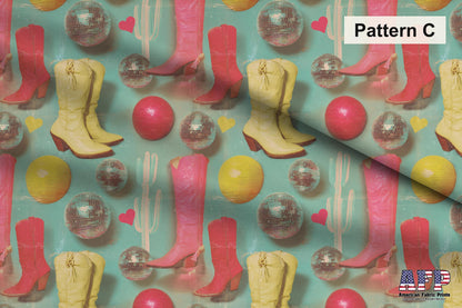 Retro Disco Cowgirl Fabric Bundle Set - Shop now at American Fabric Prints