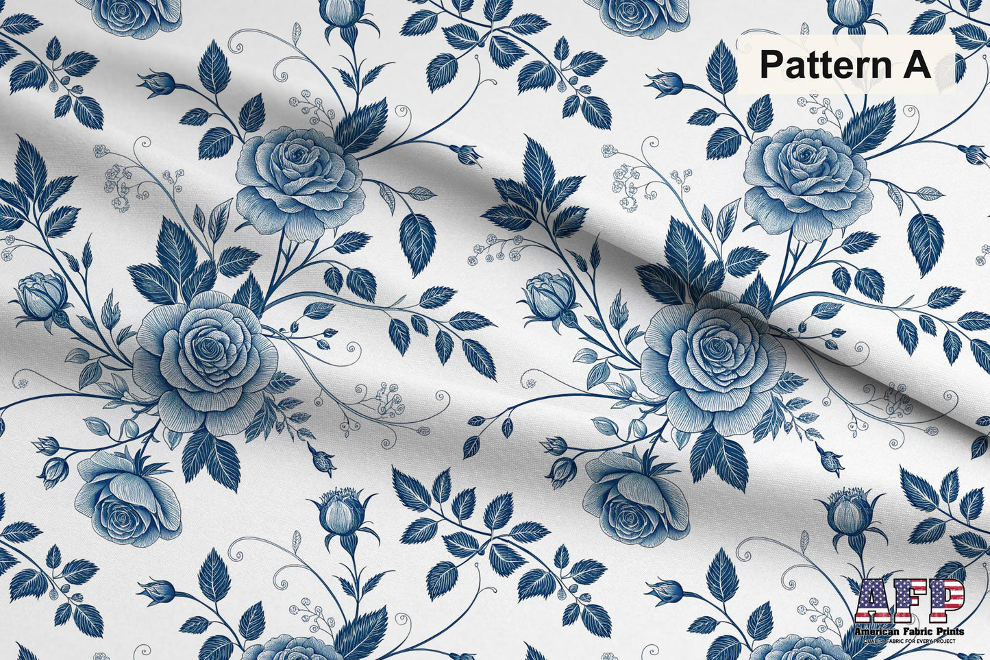 Blue Porcelain Garden 2 Fabric Bundle Set - Shop now at American Fabric Prints