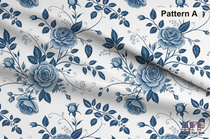 Blue Porcelain Garden 2 Fabric Bundle Set - Shop now at American Fabric Prints