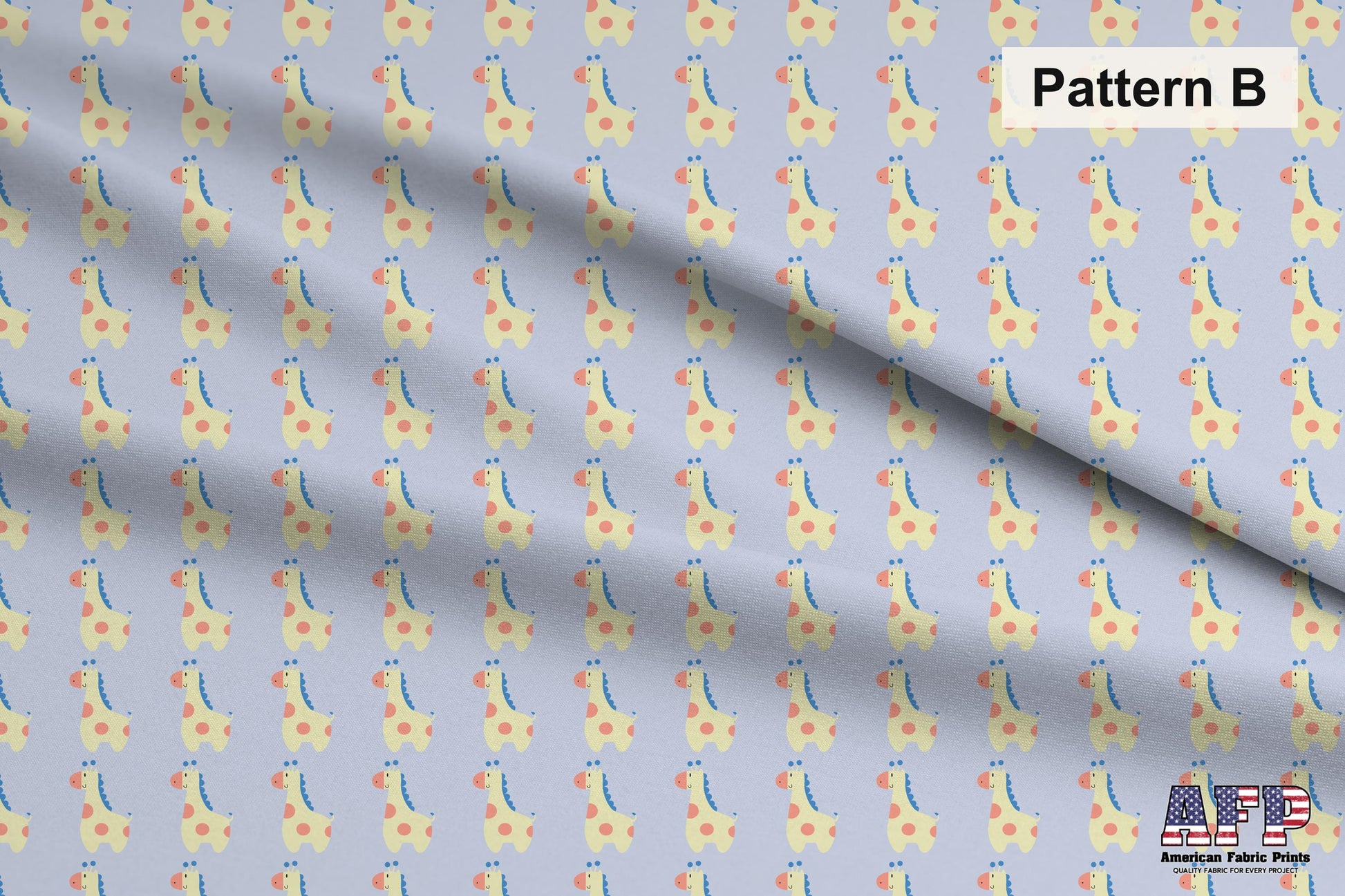 Giraffe Love Fabric Set. Choose Your Patterns. Pattern B Shown. Shop now at American Fabric Prints.