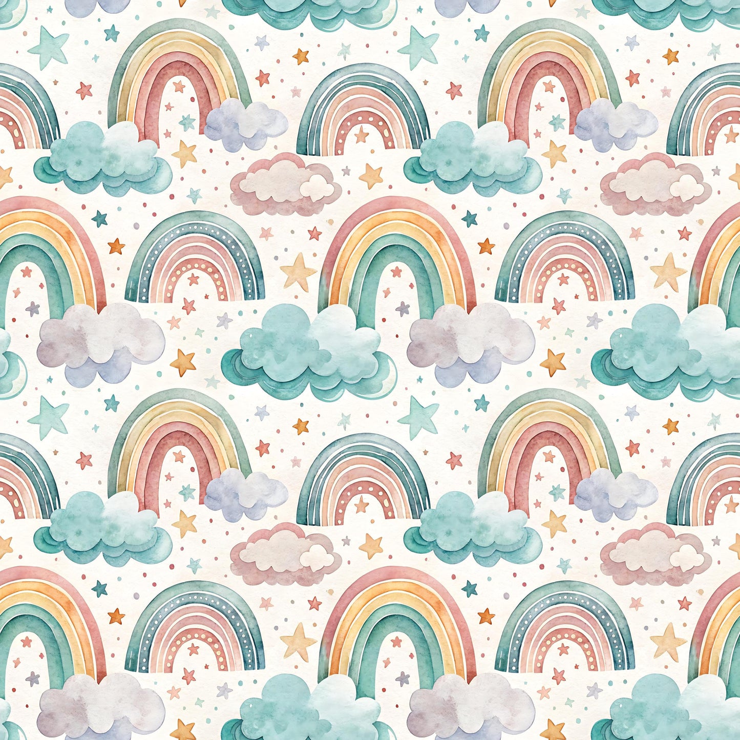 Rainbow Night Fabric - Shop now at American Fabric Prints