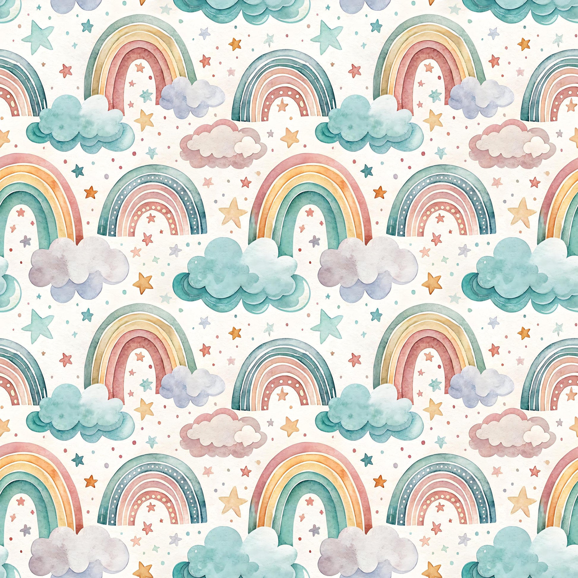 Rainbow Night Fabric - Shop now at American Fabric Prints