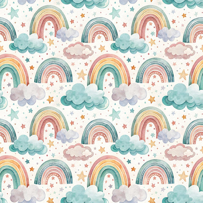 Rainbow Night Fabric - Shop now at American Fabric Prints