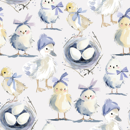 Chicks and Ducklings Fabric - Shop now at American Fabric Prints