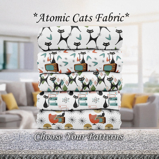 Atomic Cats Quilt Fabric. Choose Your Patterns. Shop now at American Fabric Prints.