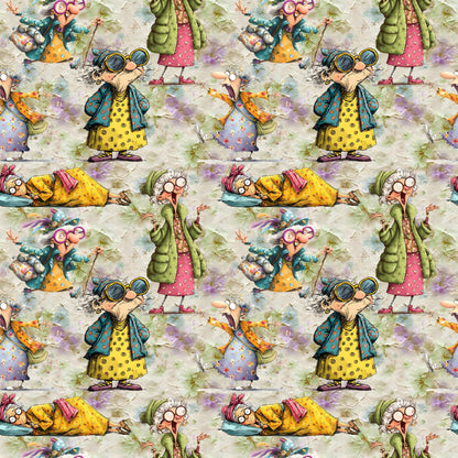 Old Ladies Fabric - Shop now at American Fabric Prints