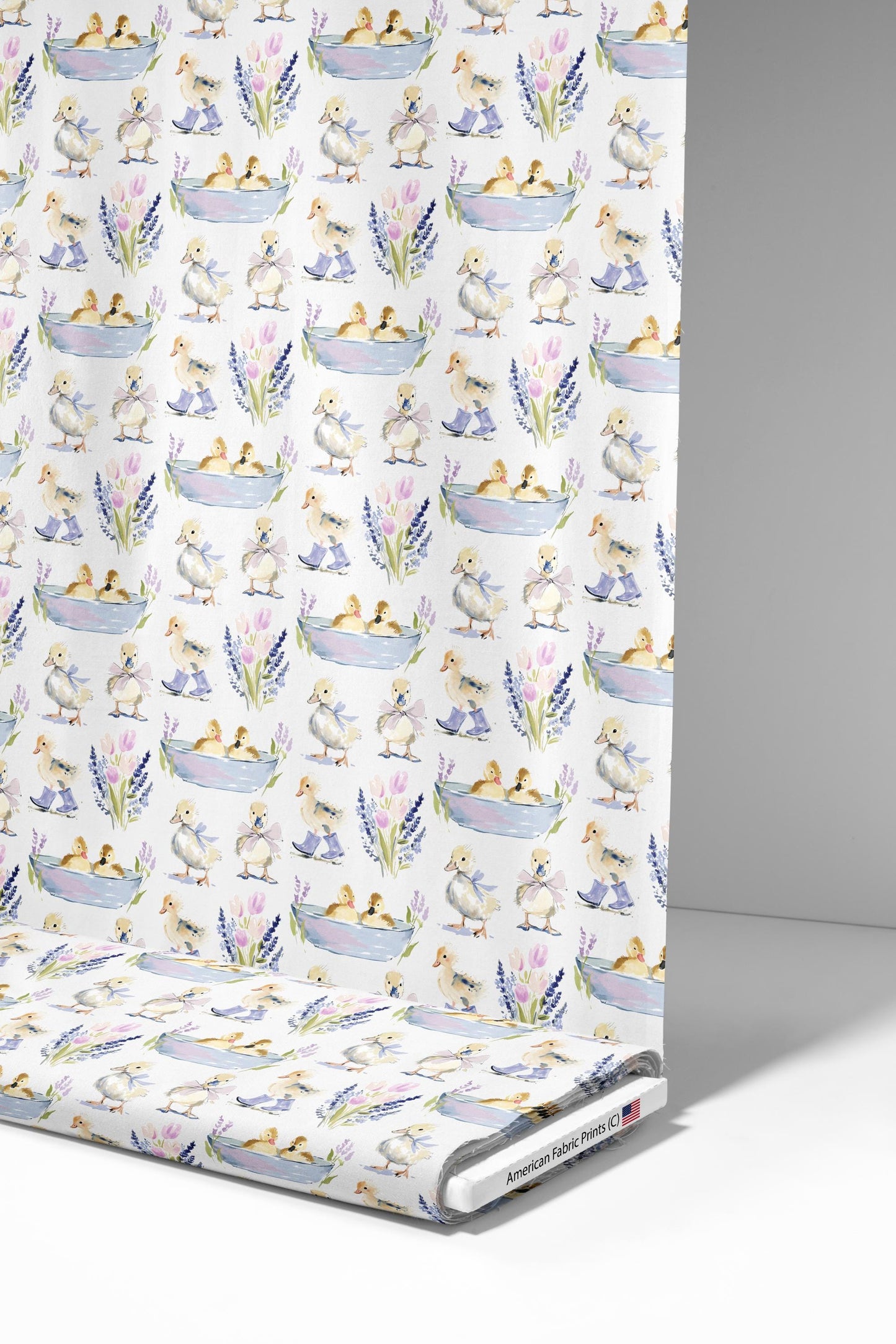 Spring Baby Ducks Fabric - Shop now at American Fabric Prints