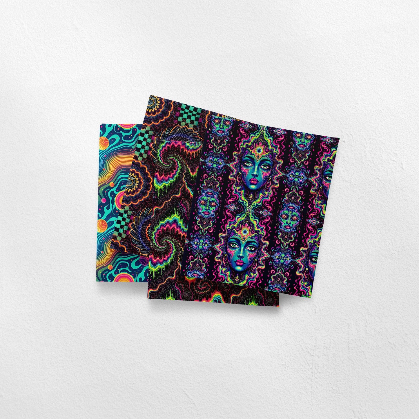 Trippy Neon Fabric Bundle Set - Shop now at American Fabric Prints
