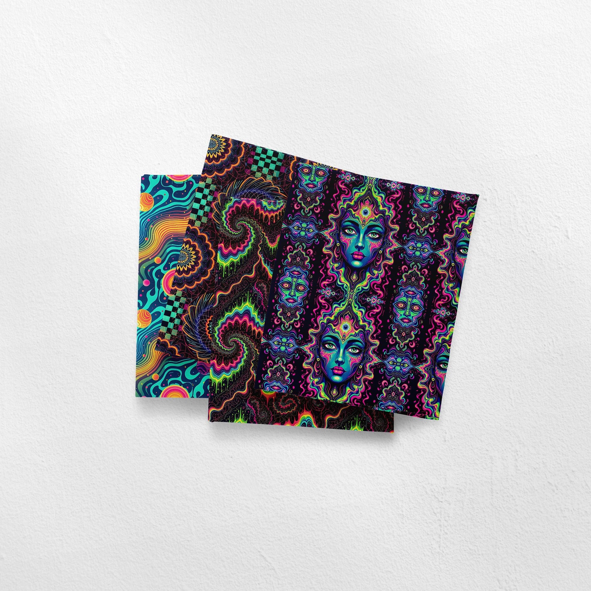 Trippy Neon Fabric Bundle Set - Shop now at American Fabric Prints
