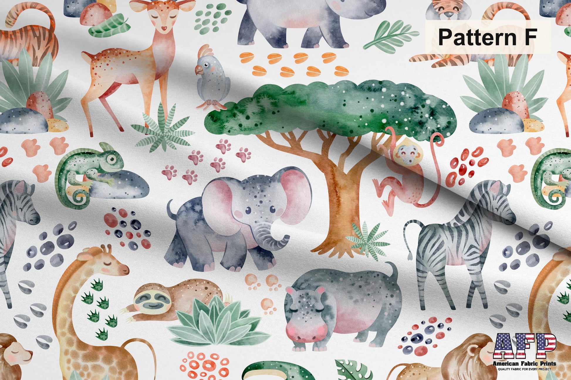 Safari Animals 1 Fabric Bundle Set - Shop now at American Fabric Prints