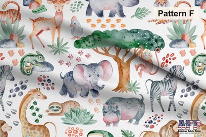 Safari Animals 1 Fabric Bundle Set - Shop now at American Fabric Prints