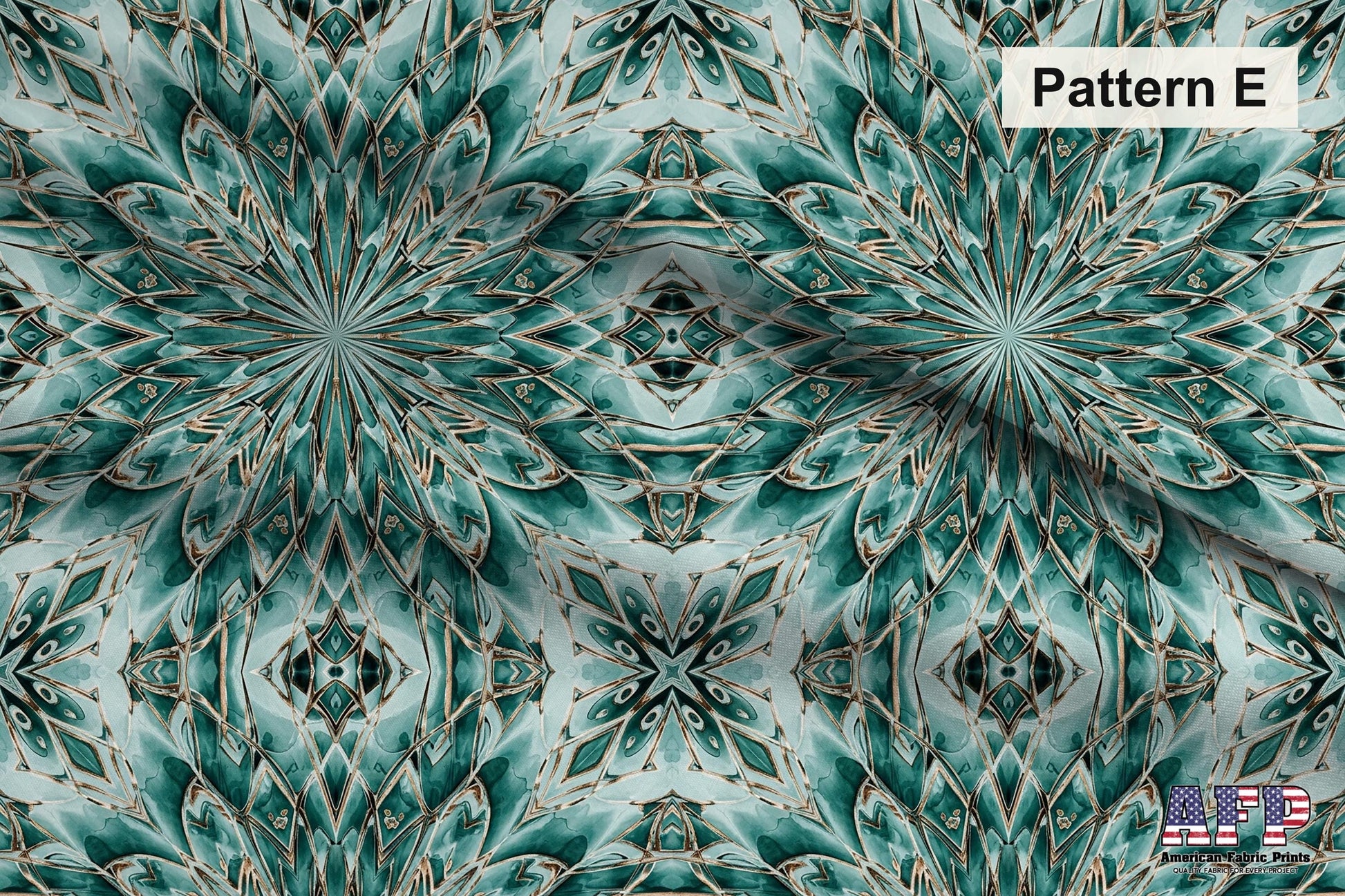 Arabesque Teals 4 Fabric Bundle Set - Shop now at American Fabric Prints