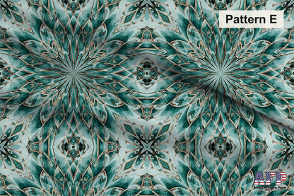 Arabesque Teals 4 Fabric Bundle Set - Shop now at American Fabric Prints